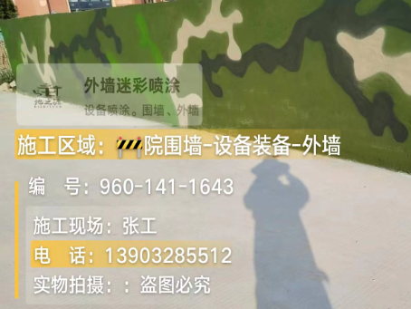 永州 迷彩漆喷涂价格（按平方米计费）