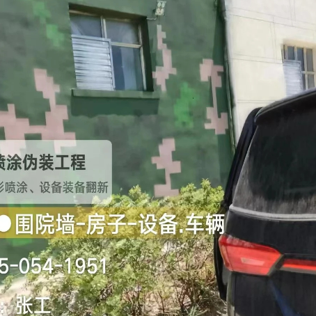 永州数码迷彩漆施工